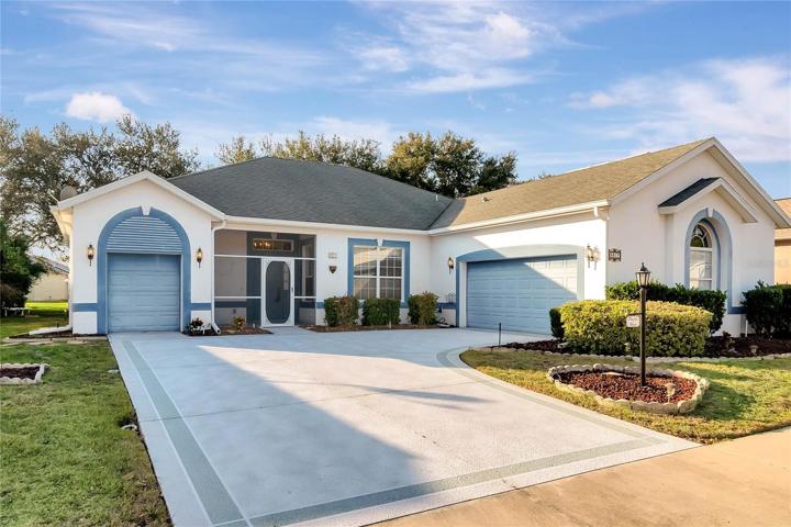 Unique open entrance with separate GOLF CART garage