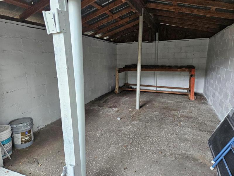 Shed - Inside View