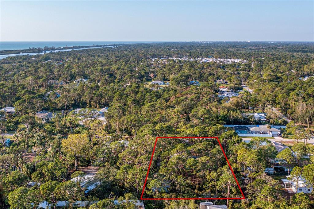 The third aerial view gives you an idea of your immediate surrounding area.