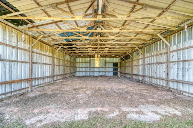 Hay barn interior