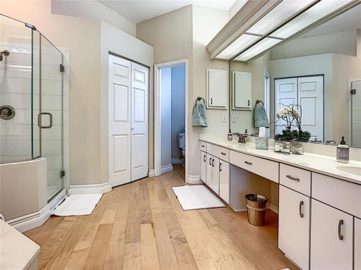 Separate water closet in Master bath