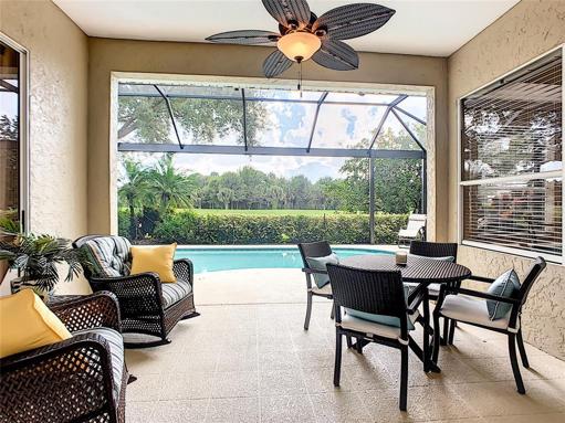 Lanai with views of par five 