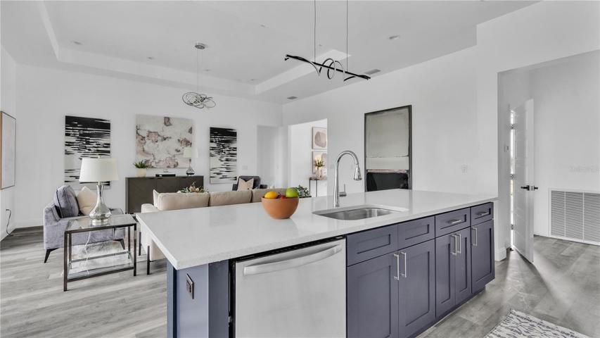 Gourmet Kitchen with Oversized Island