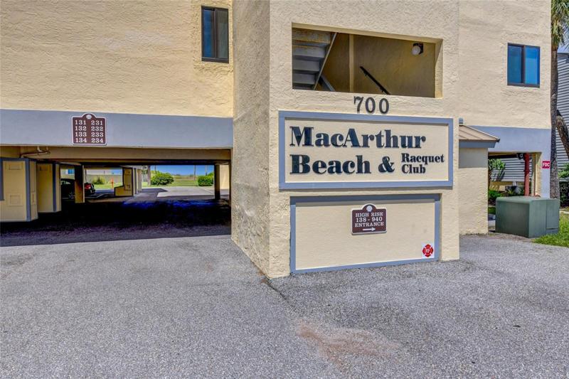 Welcome To MacArthur Beach & Racquet Club On Golden Brach! The Only Gated Condo Complex On Venice Island!
