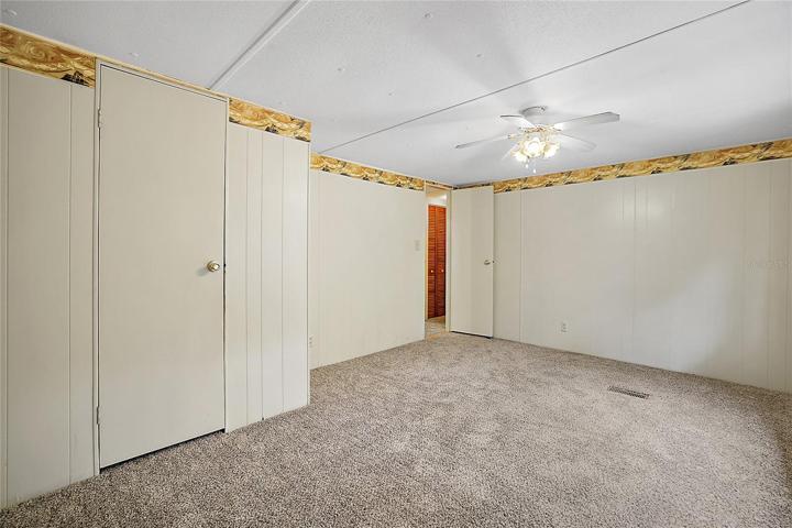 Master Bedroom with Wall Closet