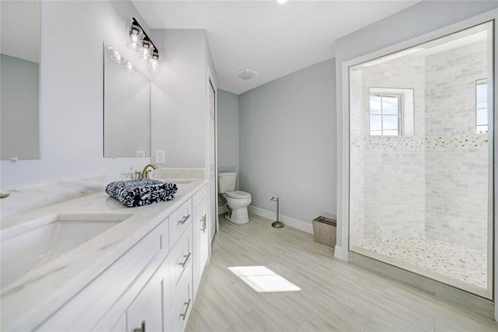 Master Bathroom with large walk in shower