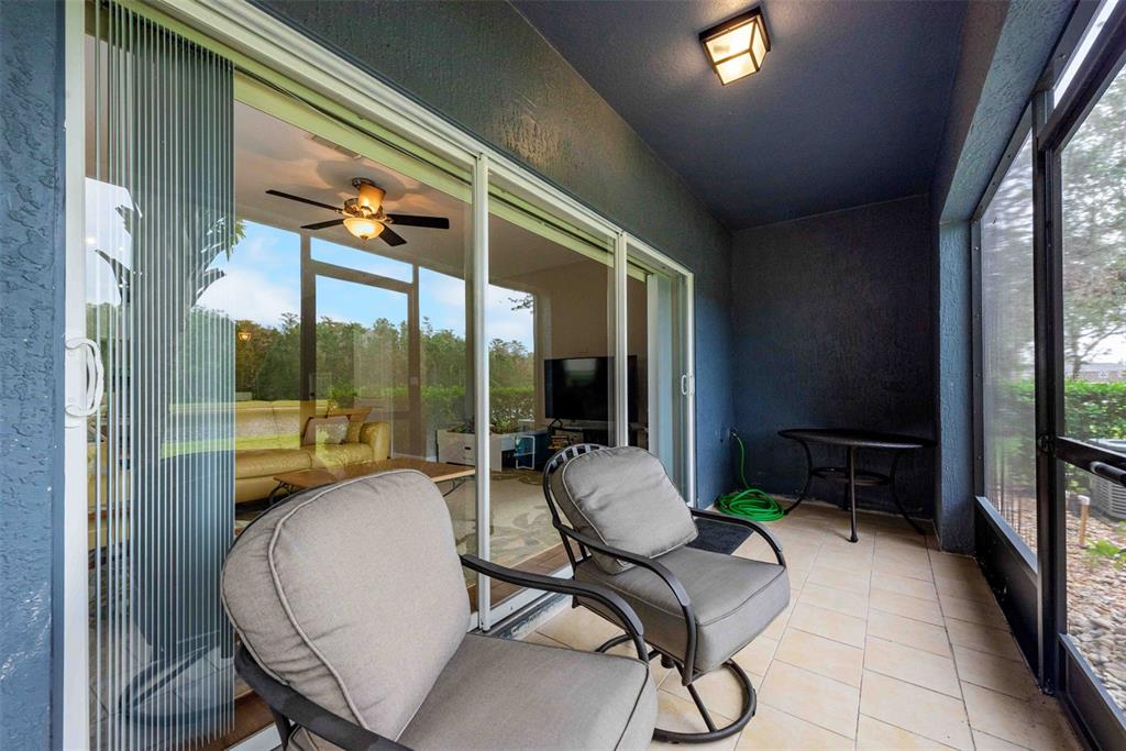 Heading outside you will find a SCREENED LANAI that looks out onto a POND and CONSERVATION beyond that for a tranquil space to start or end your day!