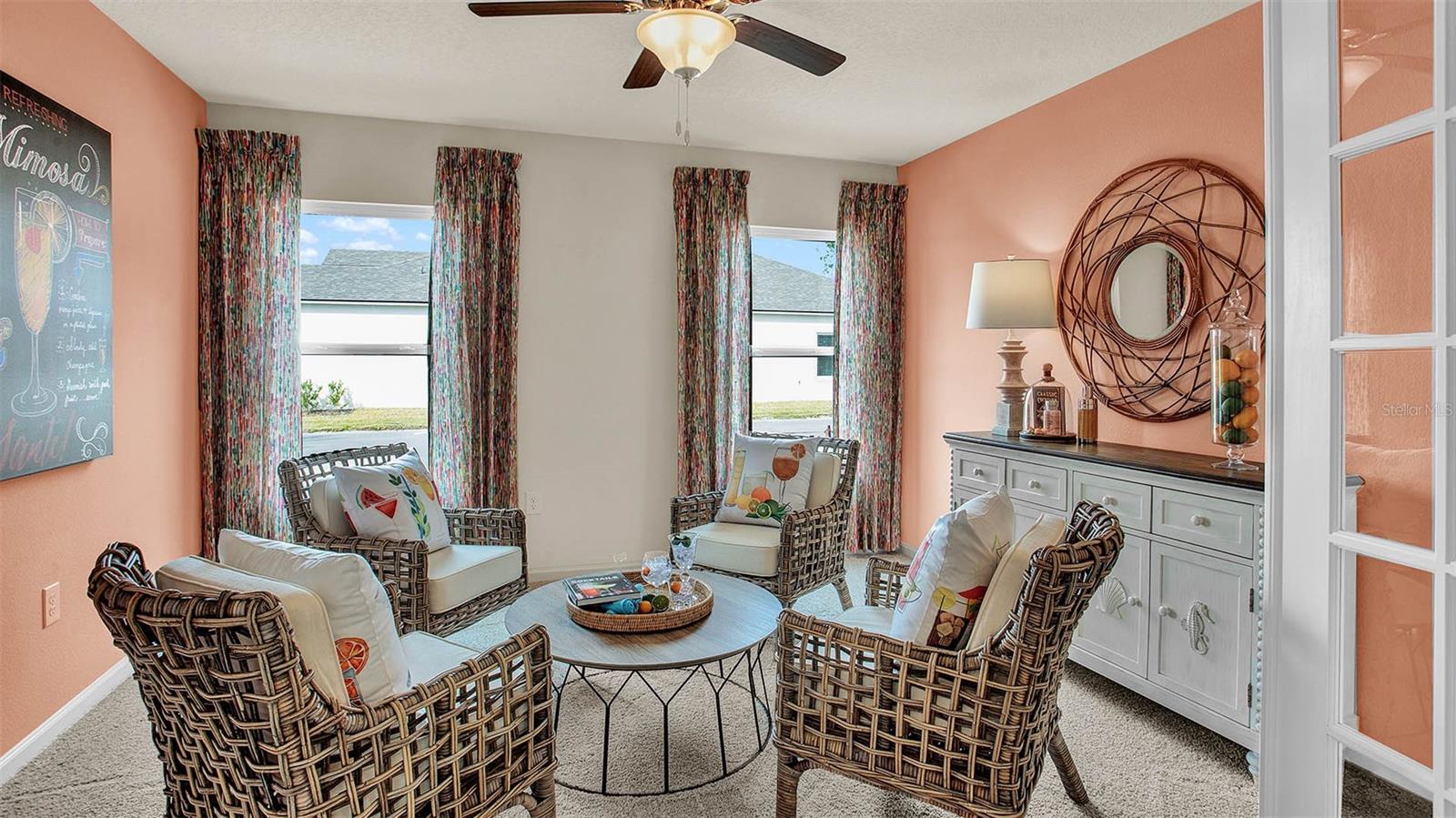 Photos are of a model home.