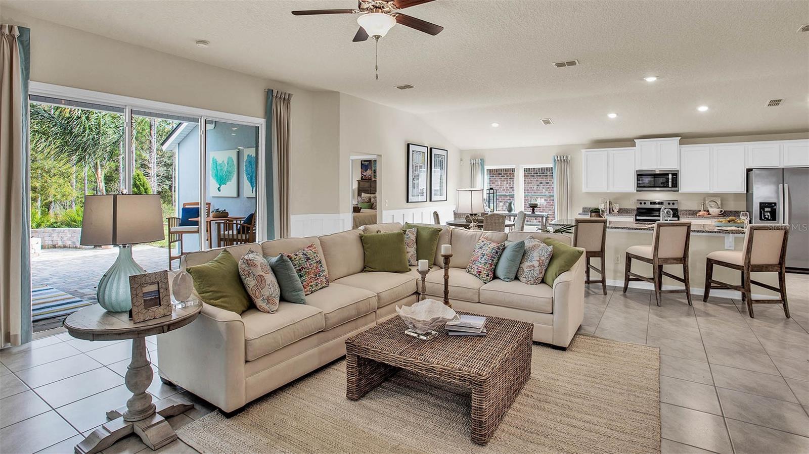 Photos are of a model home.