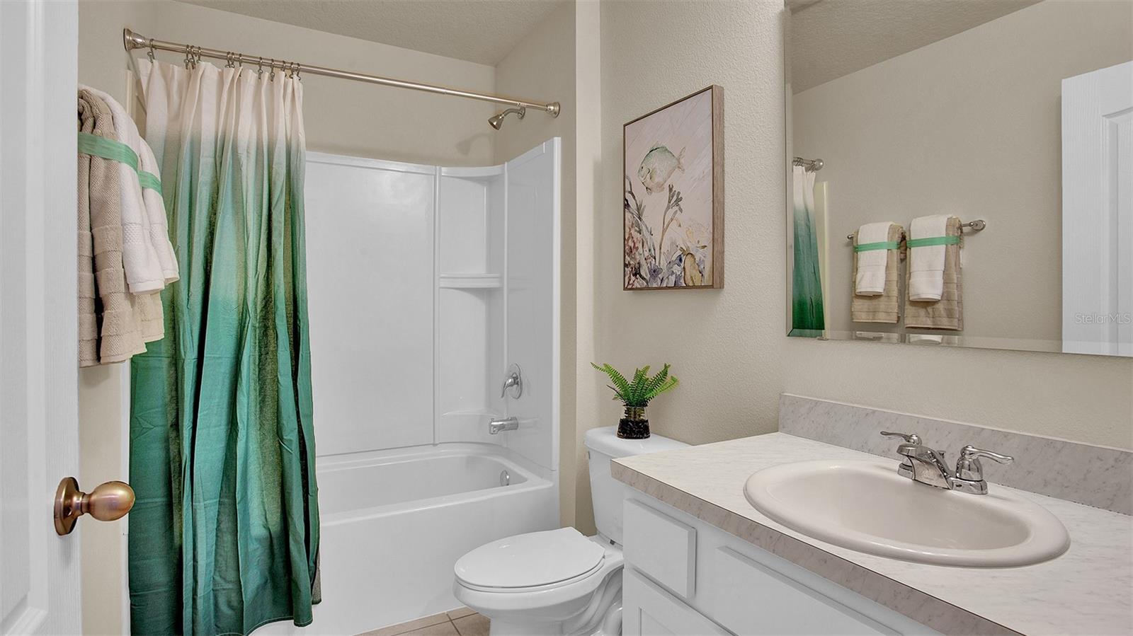Photos are of a model home.