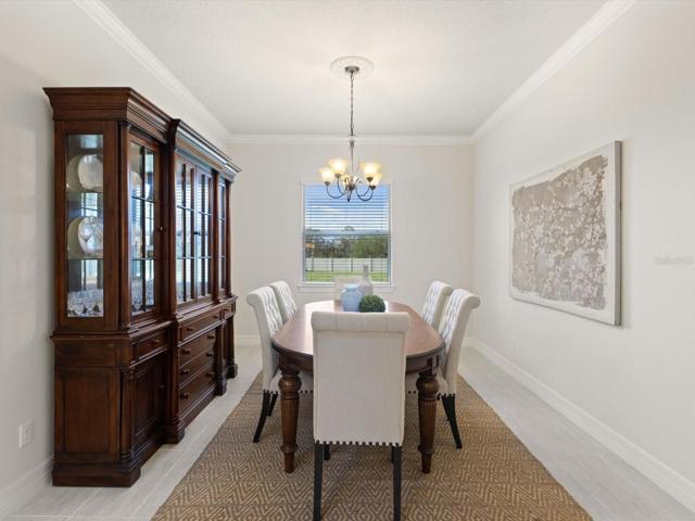 Very spacious and private dining area.