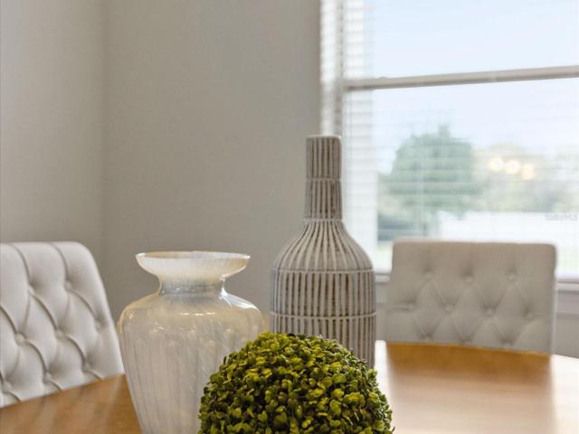 Detail shot of dining room.