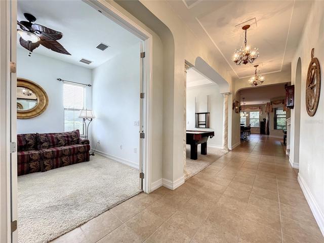 Grand hallway looking in from front door