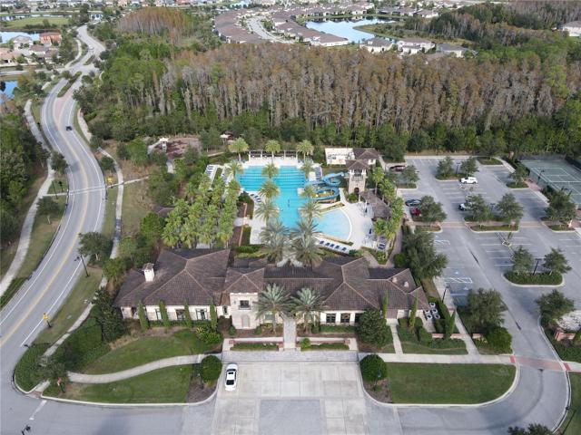 Clubhouse with tennis courts and fitness center
