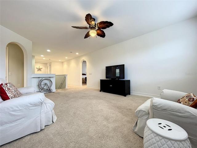 The upstairs loft