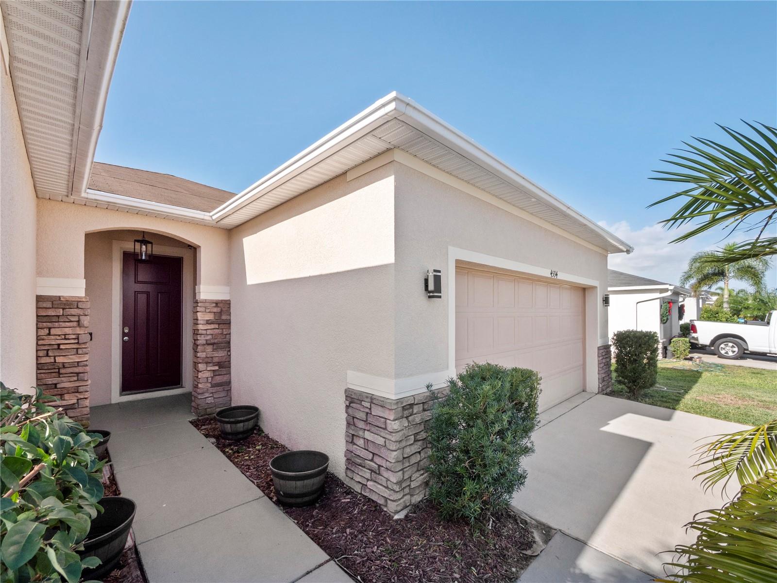 Front entryway with covered porch