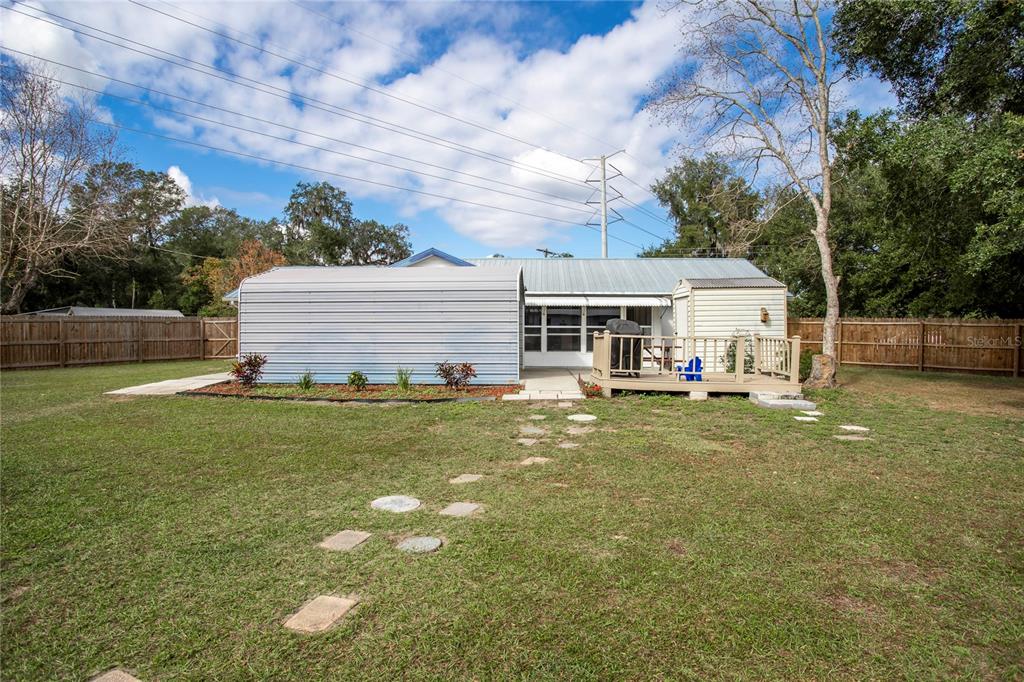 Rear of 1st home /Carport