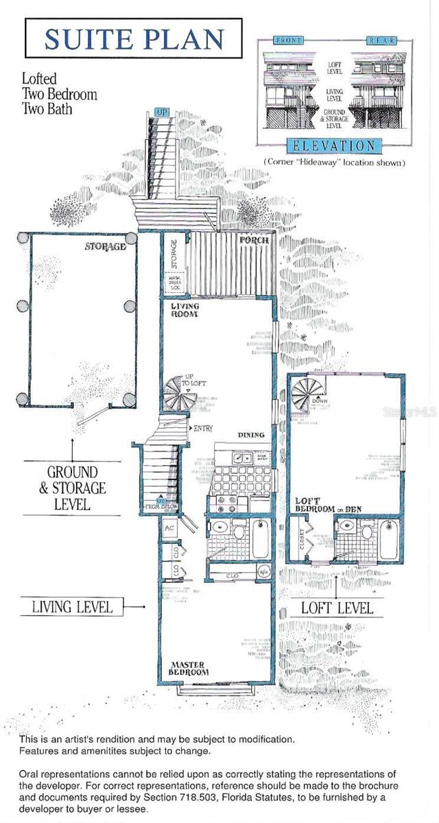 Each unit is 946 sqft with 2 bedrooms and 2 bathrooms.  A screened-in Lanai is attached to the rear of each unit,