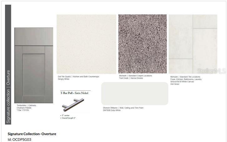 Design Selections.  Home  is under construction and selections are subject to change.