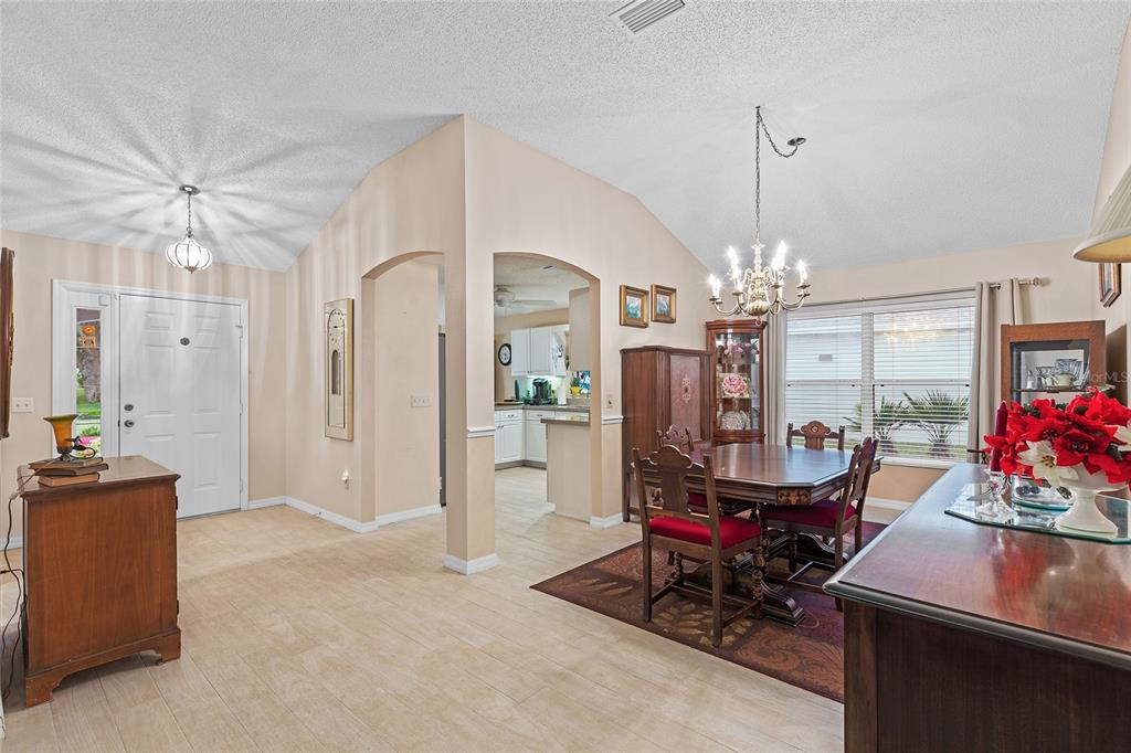Dining Room to Entry and Kitchen