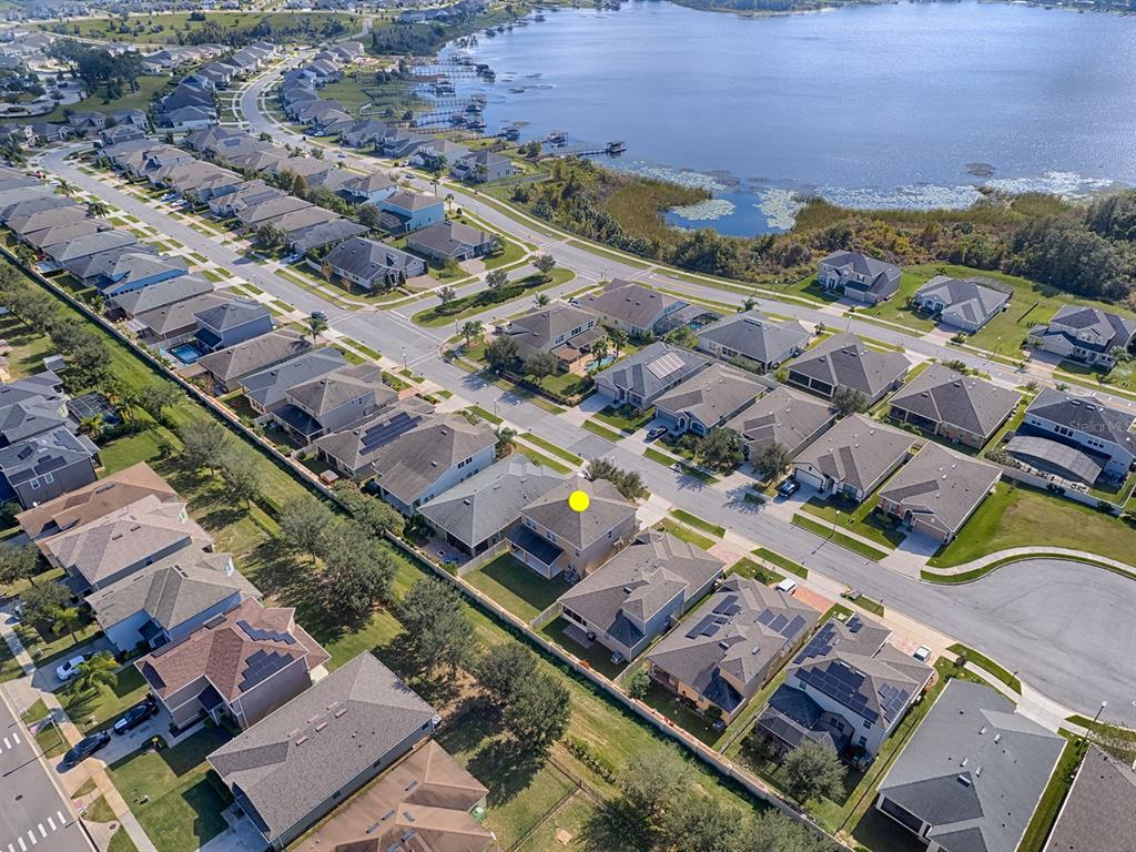 Aerial View of House and John's Lake