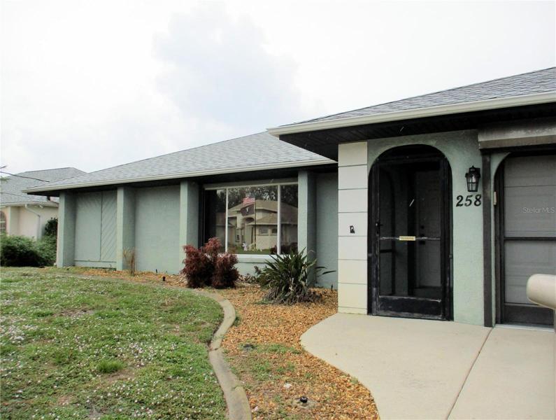 Front of home to the left of the garage