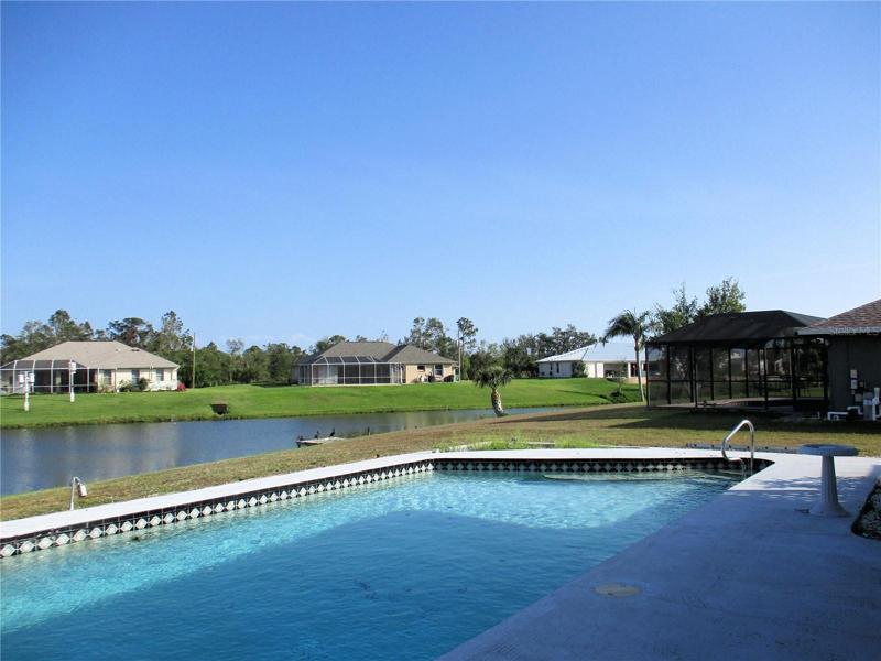 Pool looking to south.