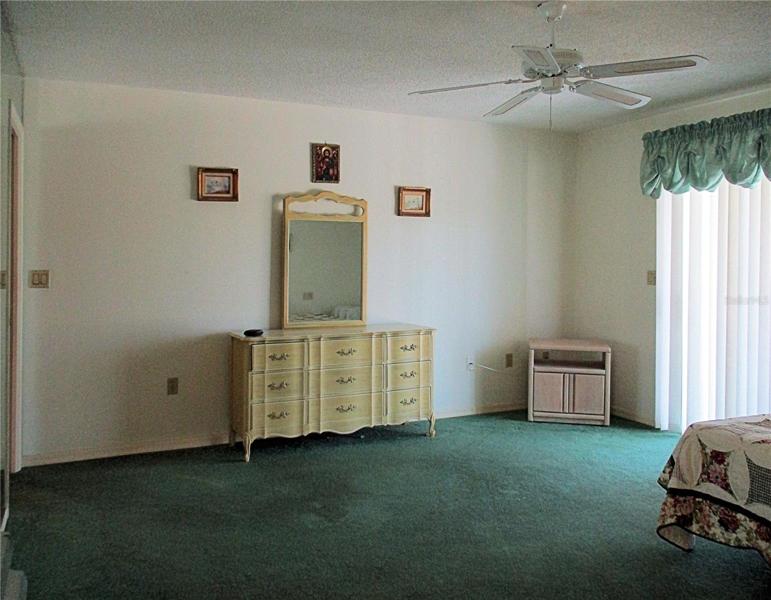 Primary bedroom looking from doorway