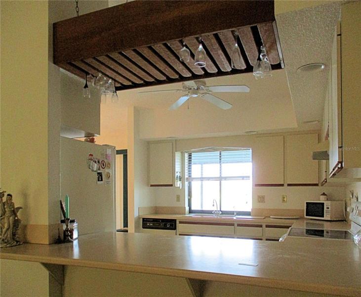 Kitchen pass through from living room