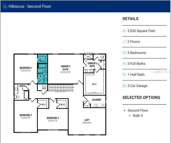 Hibiscus Floorplan Second Floor