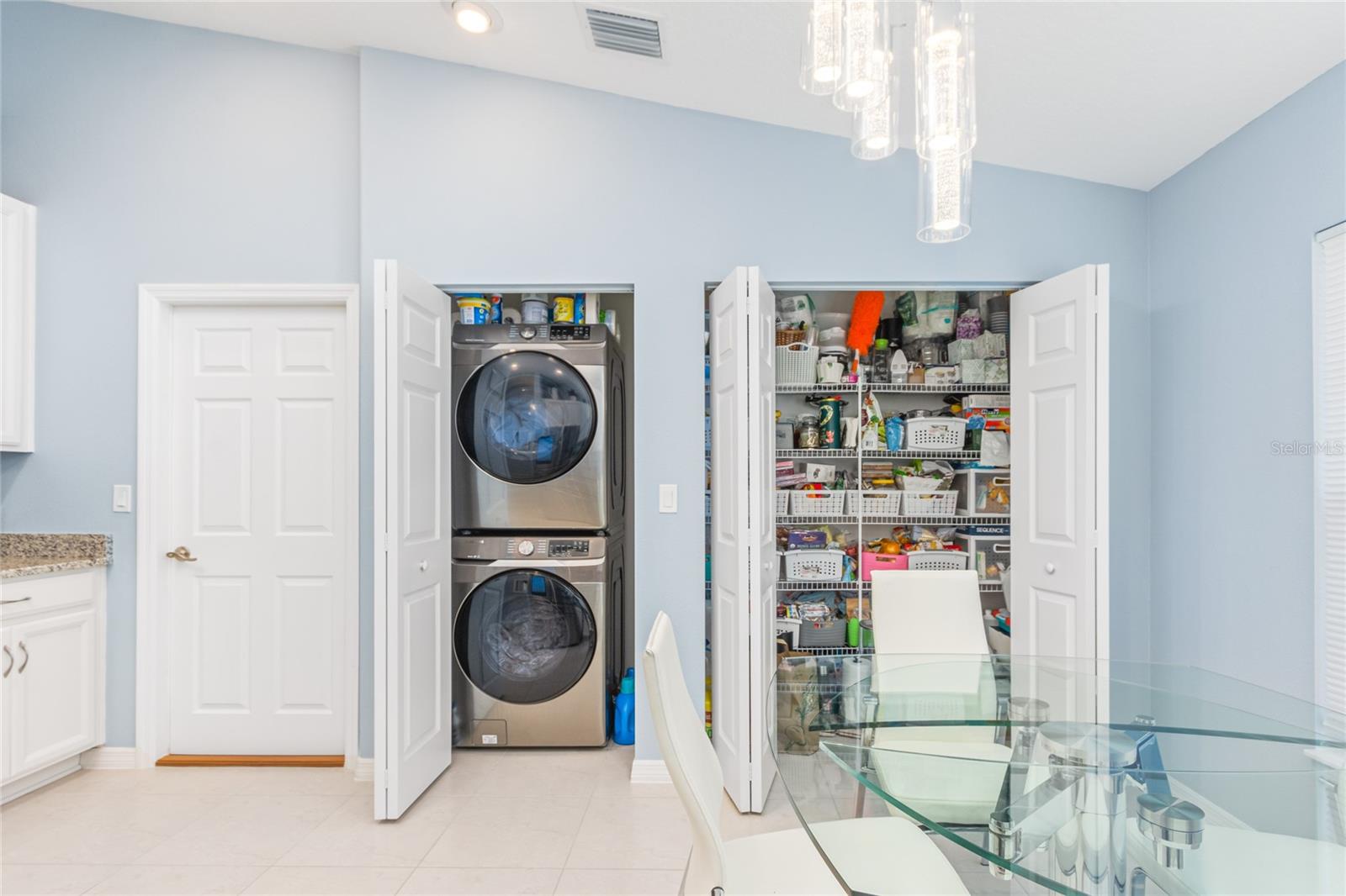 Pantry and laundry area in main house.