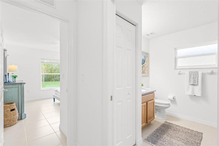 Master bath in Mother-n-law suite/apt. with laundry facilities attached.