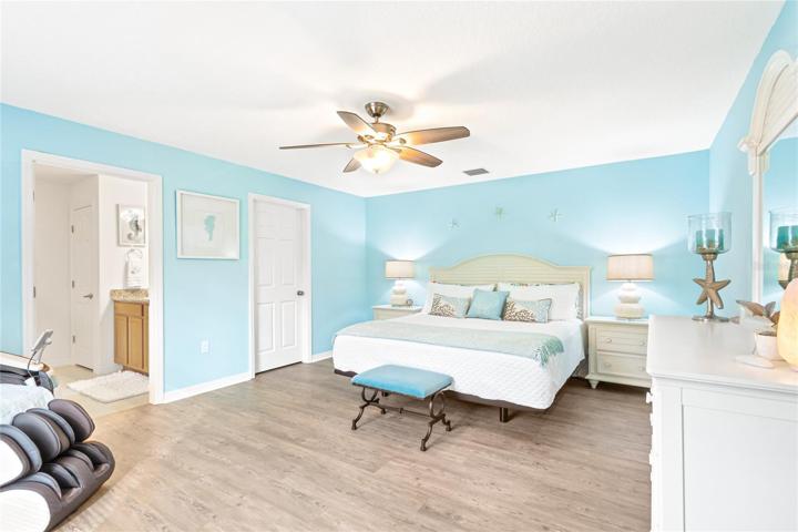 Master bedroom in main house.