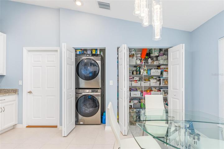 Pantry and laundry area in main house.