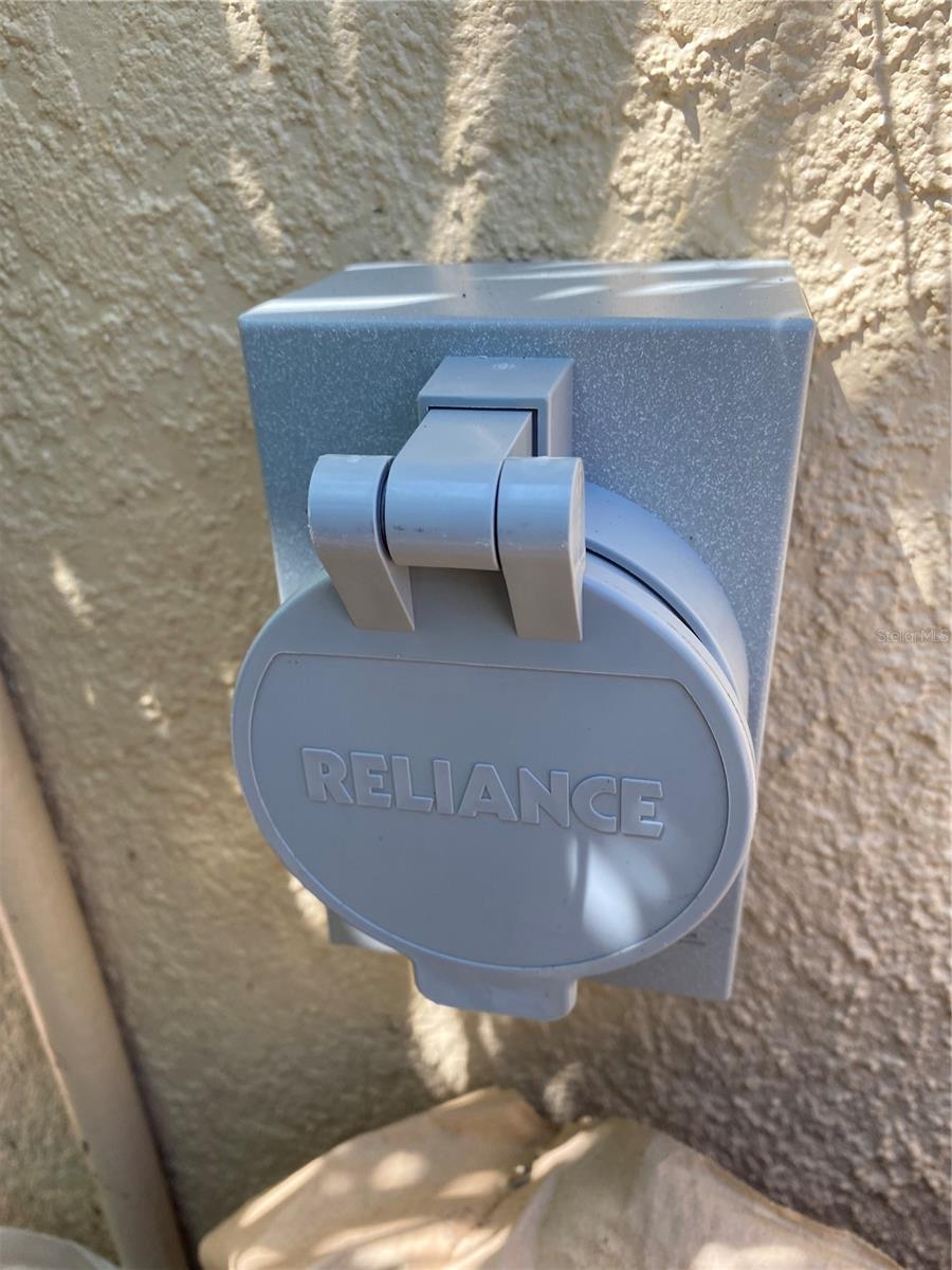 Exterior Plug For Portable Generator.