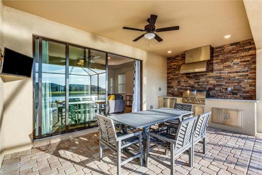 great entertaining space on patio