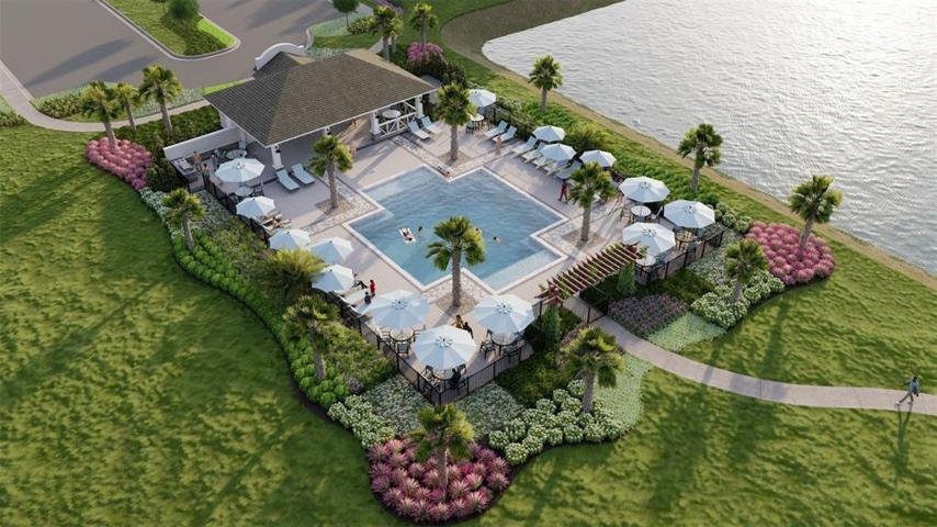 Aerial Rendering of Amenities