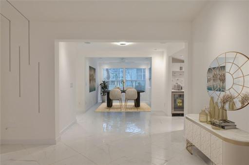 Dining Area virtually staged