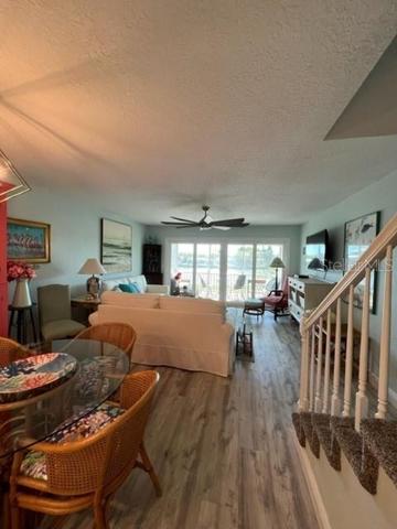 stairs lead to master-guest-laundry rooms