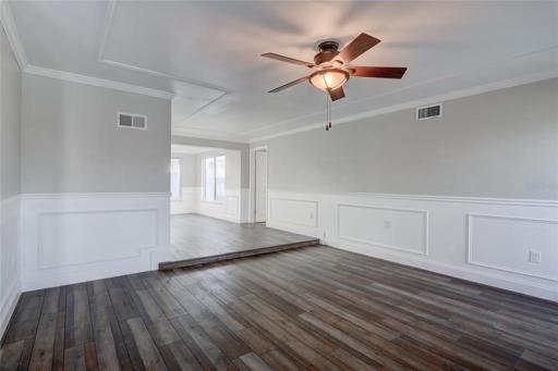 Living Room and Dining Room