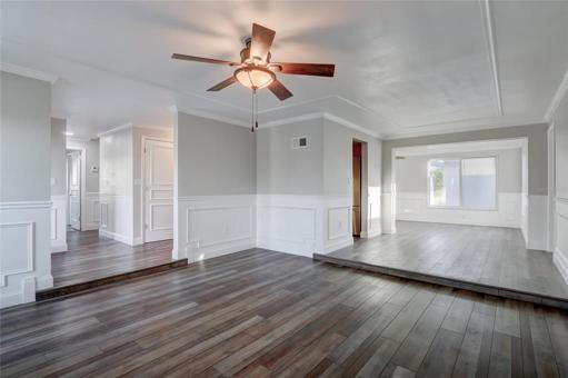 Virtually Staged Living Room and Entry Area