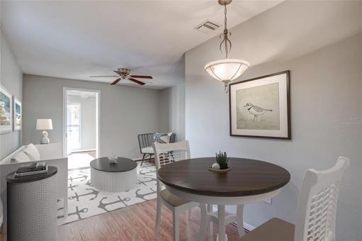 Virtually Staged Mother In Laws Quarters Dining/Living Area