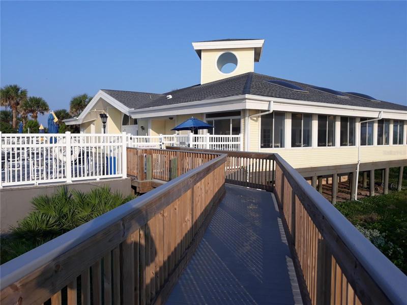 The Club House from the beach west