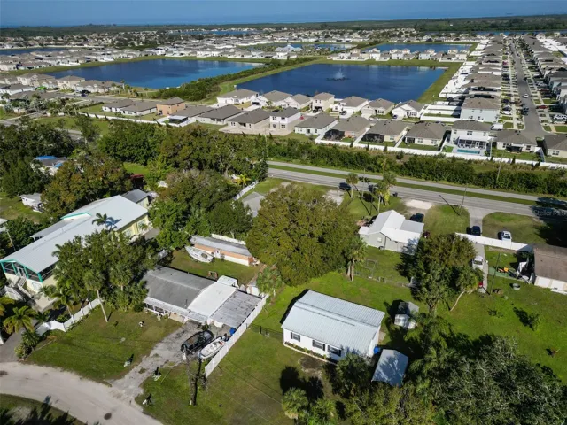 Aerial looking north