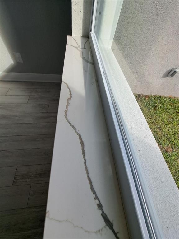 All matching Quartz window sills throughout the house