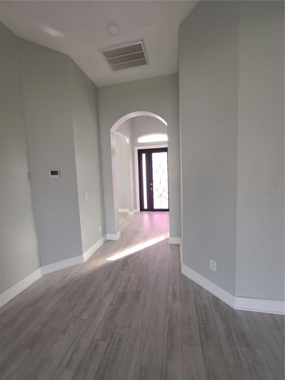 Exiting view towards front entrance door
