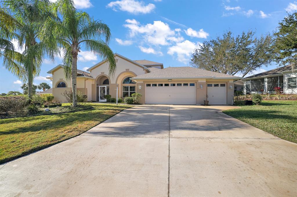 Driveway and 3 Car Garage