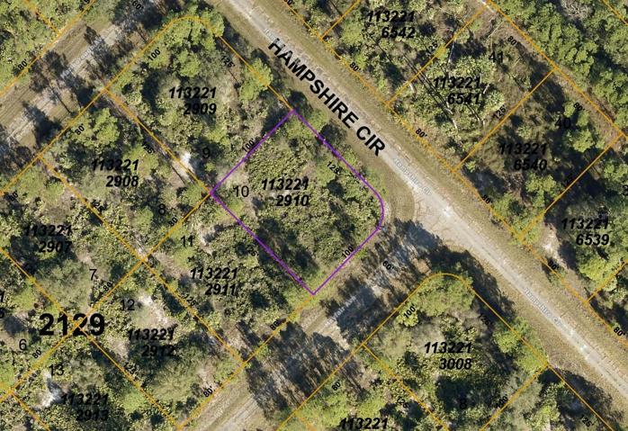 County map of lot