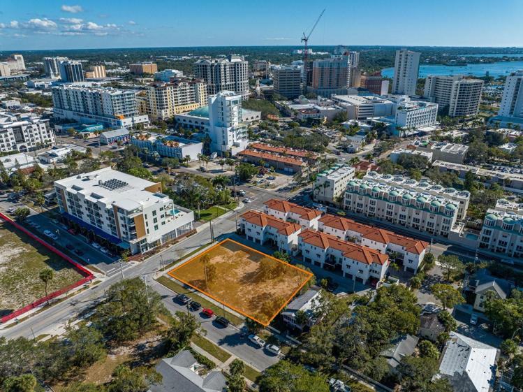 Development site highlighted for identification