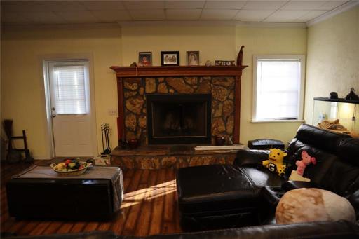 Family Room Grand Fireplace